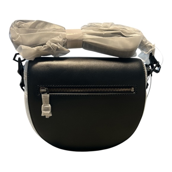 Rebecca Minkoff Astor Saddle Bag Cross Body Black Leather NWT - Picture 2 of 11